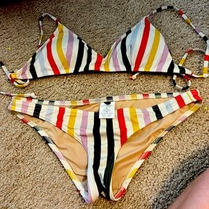 J Crew Striped Bikini